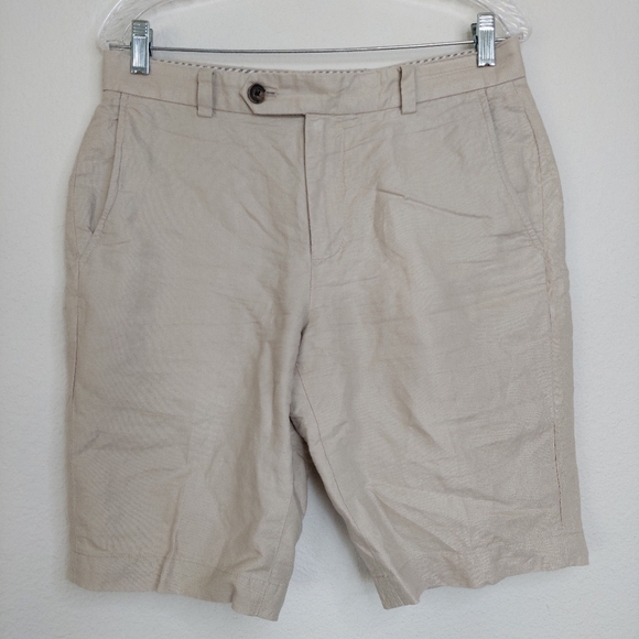 Brooks Brothers for Baird McNutt Irish Linen Blend Bermuda Short Size 32 - Picture 1 of 10